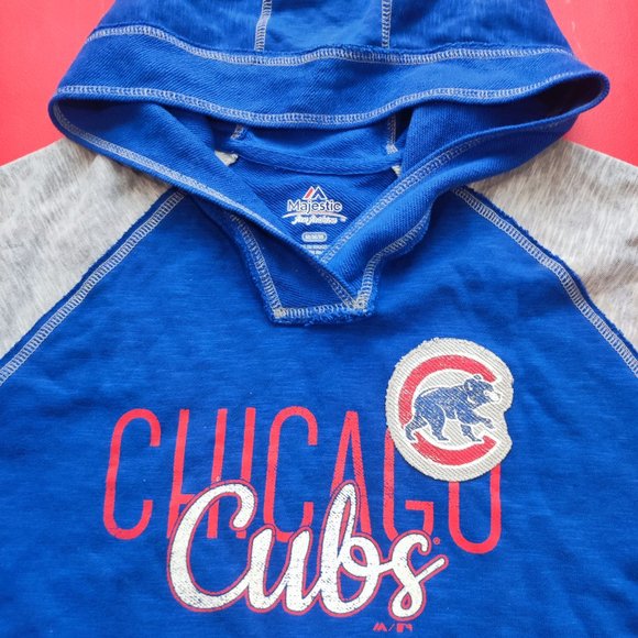 Chicago Cabs blue & grey long sleeve hoodie with kangaroo pocket men's size M - Picture 4 of 5